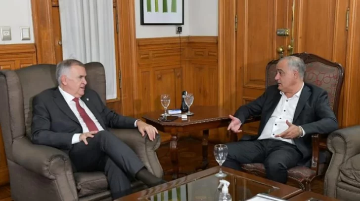 Reunión entre el gobernador Jaldo y el legislador Javier Noguera