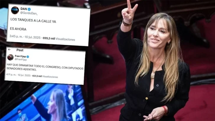 Una senadora anunció que denunciará a influencers libertarios por posteos en los que llaman a destruir el Congreso