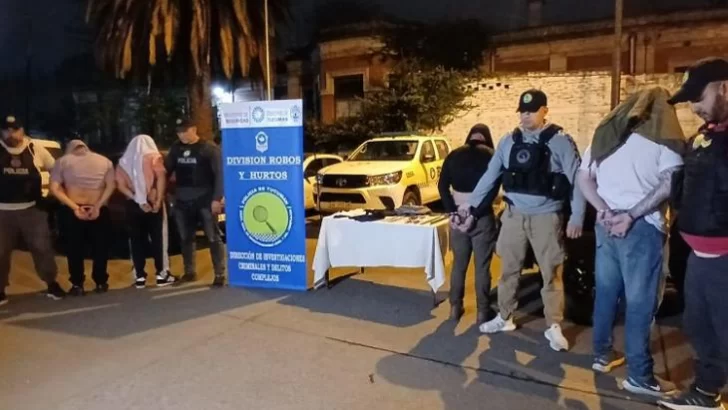 Detuvieron a cuatro sujetos que integraban una peligrosa banda delictiva
