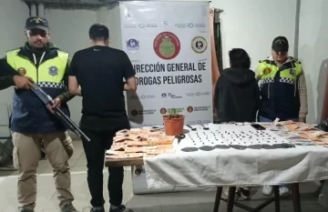 Desarticularon dos puntos de comercialización de drogas en Villa Alem
