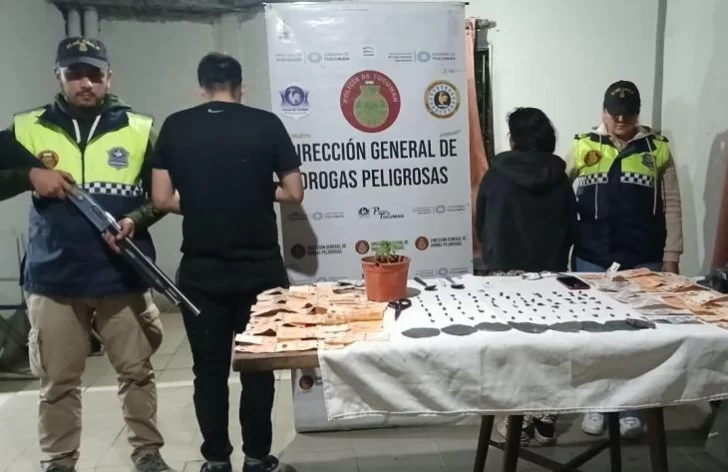Desarticularon dos puntos de comercialización de drogas en Villa Alem