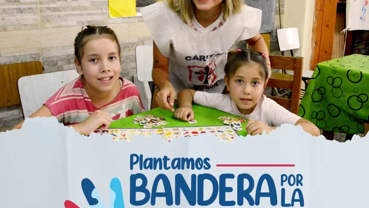 Cáritas lanzó la campaña nacional “Plantamos Bandera por la Infancia” con actividades en Tucumán