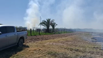 La Florida: el humo afectó la circulación en la ruta 312 La Florida: el humo afectó la circulación en la ruta 312