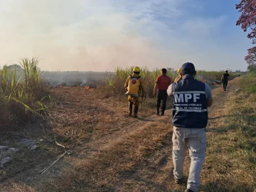 Incendio de pastizales y cañaverales afectó la circulación en la ruta Juan Domingo Perón