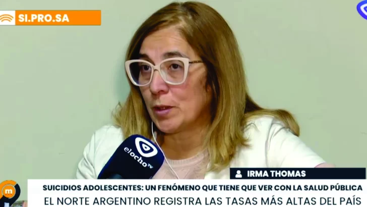 Irma Thomas: “El suicidio adolescente es una crisis que debemos enfrentar escuchando”