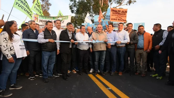 Jaldo inauguró la repavimentación de la Ruta Provincial 329