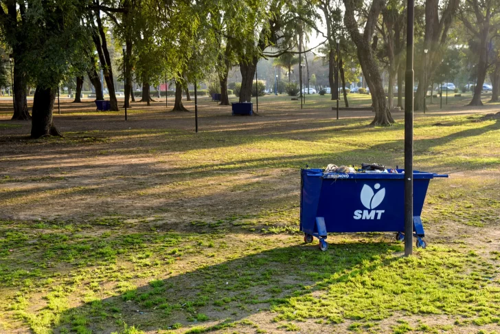 El Parque 9 de Julio amaneció limpio luego de los festejos por el Día del Niño