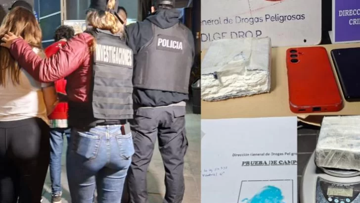 Tres personas detenidas por el hallazgo de medio kilo de cocaína compactada