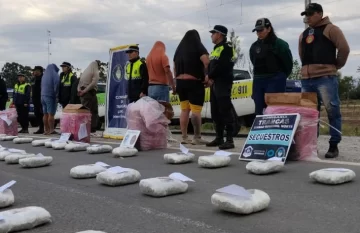 Personal policial secuestró 60 kilos de marihuana