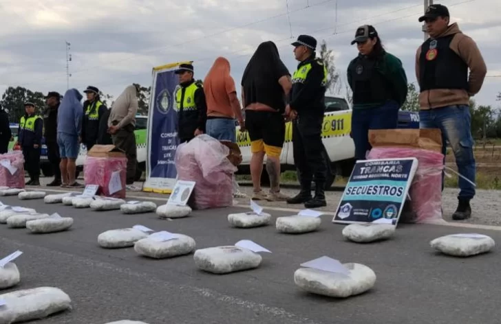 Personal policial secuestró 60 kilos de marihuana