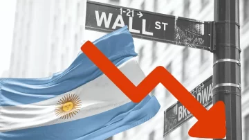 Tras la derrota del Gobierno, en Wall Street los bonos argentinos se derrumban 8% y las acciones caen hasta 17%