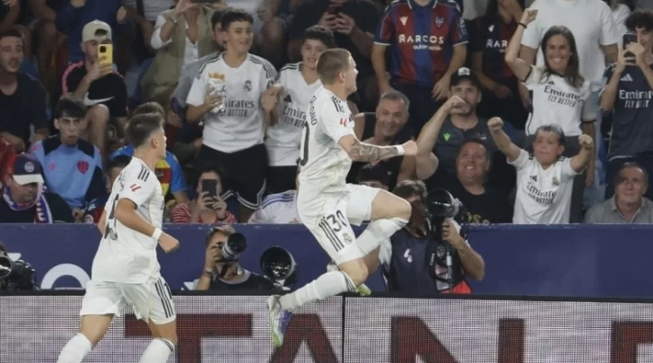 Llegó el primer gol de Franco Mastantuono en Real Madrid
