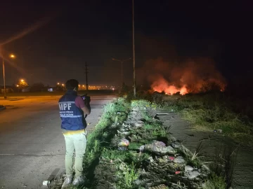 Incendio por quema de basura en Manantial Sur: intervino la Fiscalía