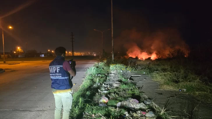 Incendio por quema de basura en Manantial Sur: intervino la Fiscalía