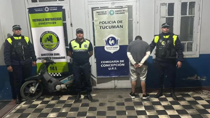 Un sujeto terminó detenido luego de robar una moto e intentar escapar de la policía