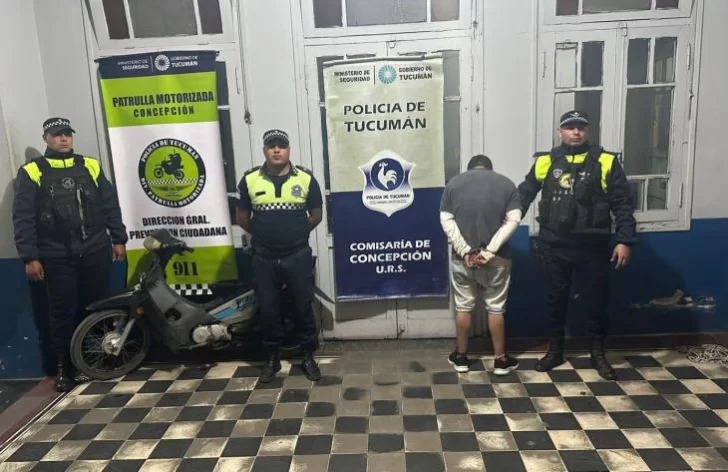 Un sujeto terminó detenido luego de robar una moto e intentar escapar de la policía