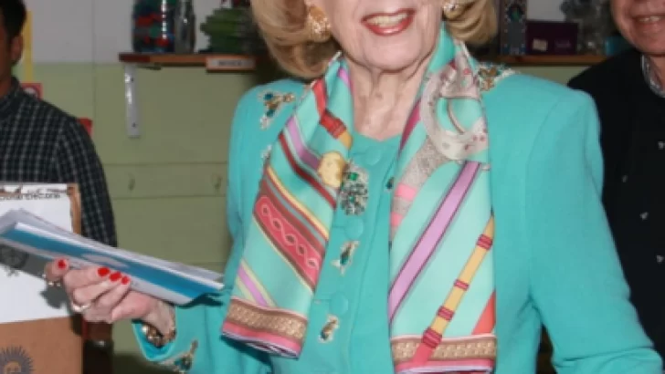 Votó Mirtha Legrand: “Me dan ganas de llorar pero de alegría”