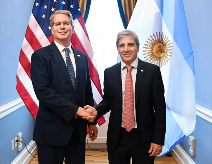 El secretario del Tesoro de EE.UU. recibió a Luis Caputo: “Satisfecho de darle la bienvenida”