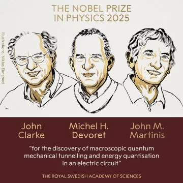 El premio Nobel de Física 2025 fue otorgado a John Clarke, Michel H. Devoret y John M. Martinis
