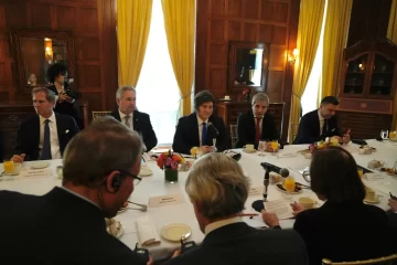 Javier Milei se reunió con empresarios antes de visitar la tumba de un líder judío