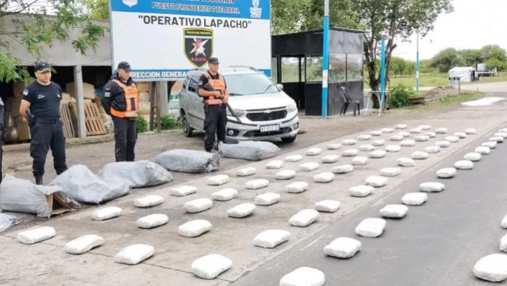 La Policía secuestró alrededor de 120 kilos de marihuana