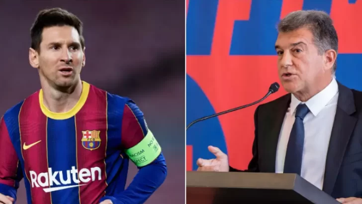 El presidente de Barcelona habló de la posibilidad de que vuelva Lionel Messi y la catalogó de “escenario poco realista”