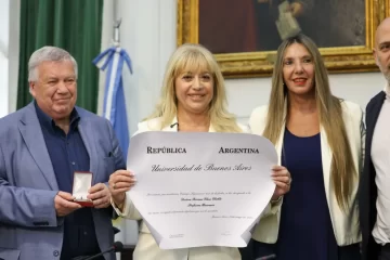 Chahla fue distinguida con el título de Profesora Honoraria de la UBA
