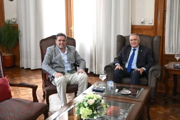 Lisandro Catalán mantuvo una reunión con el gobernador Osvaldo Jaldo