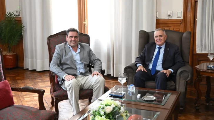 Lisandro Catalán mantuvo una reunión con el gobernador Osvaldo Jaldo