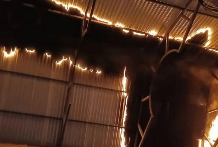 Incendio en el centro de Lules: un globo de papel navideño desató graves daños materiales Incendio en el centro de Lules: un globo de papel navideño desató graves daños materiales