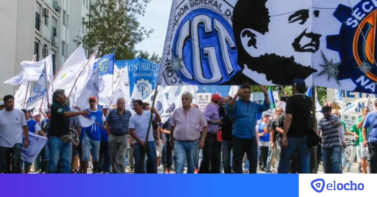 La CGT marchó a Plaza de Mayo en rechazo a la reforma laboral | El Ocho