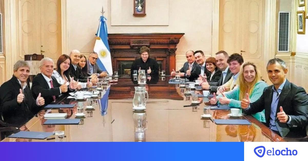 Javier Milei convocó a una nueva reunión de Gabinete tras su regreso de ...