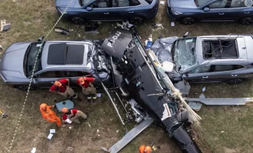 Avanzan las pericias por el choque de helicópteros donde murió Gaspi Avanzan las pericias por el choque de helicópteros donde murió Gaspi