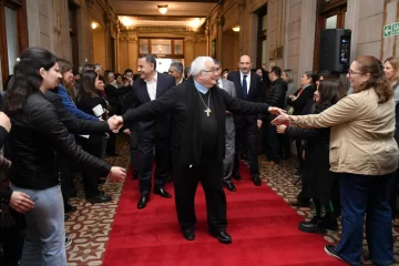 Recibieron en Casa de Gobierno al Arzobispo Carlos Sánchez Recibieron en Casa de Gobierno al Arzobispo Carlos Sánchez
