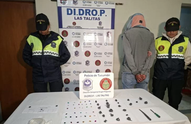 Aprehendieron a un hombre que comercializaba drogas en la calle Aprehendieron a un hombre que comercializaba drogas en la calle
