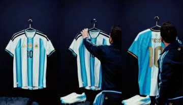 Messi mostró la camiseta que usará en su despedida de la Selección argentina Messi mostró la camiseta que usará en su despedida de la Selección argentina