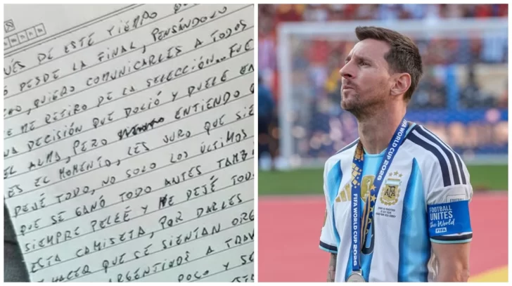 El análisis grafológico de la misteriosa tachadura en la carta manuscrita de Messi El análisis grafológico de la misteriosa tachadura en la carta manuscrita de Messi