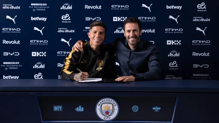Enzo Fernández fue presentado en Manchester City Enzo Fernández fue presentado en Manchester City