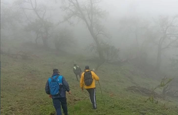 Continúan los trabajos de búsqueda de Raúl Moyano en el cerro Ñuñorco Continúan los trabajos de búsqueda de Raúl Moyano en el cerro Ñuñorco