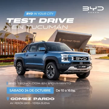 BYD Romar invita a un encuentro gratuito con test drive, zona kids, yoga y café en Yerba Buena BYD Romar invita a un encuentro gratuito con test drive, zona kids, yoga y café en Yerba Buena