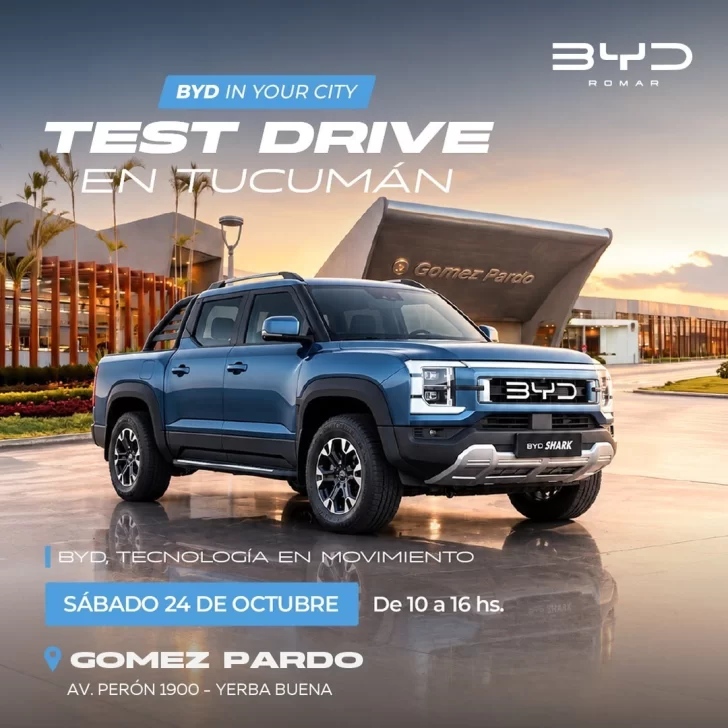 BYD Romar invita a un encuentro gratuito con test drive, zona kids, yoga y café en Yerba Buena BYD Romar invita a un encuentro gratuito con test drive, zona kids, yoga y café en Yerba Buena